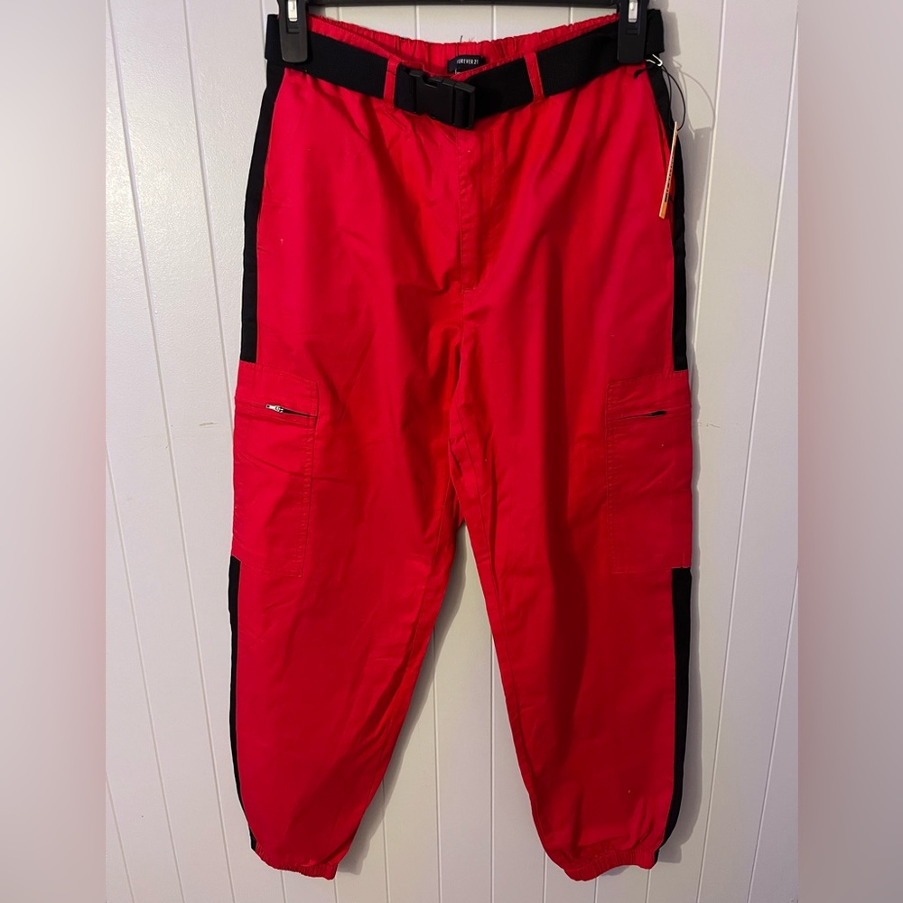 Red Cargo Pants.